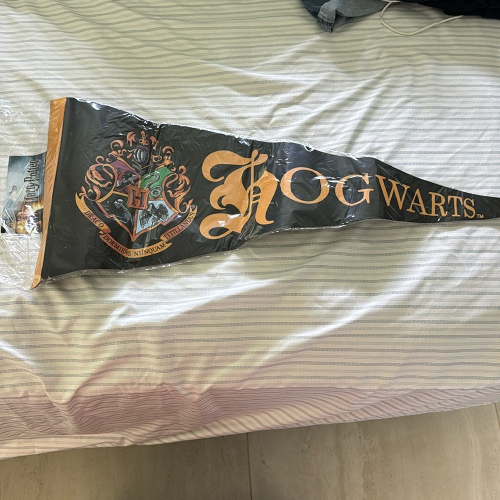 Harry Potter Hogwarts banner sign